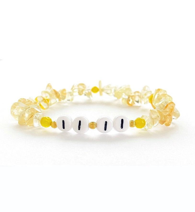 ANGEL NUMBER Crystal Healing Bracelet