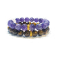 AMETHYST Infinity Round Beaded Bracelet - 10mm