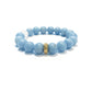 ANGELITE Infinity Round Beaded Bracelet - 10mm