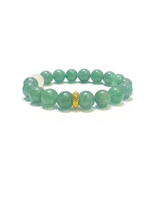 AVENTURINE Infinity Round Beaded Bracelet - 10mm