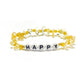 HAPPY Citrine Crystal Healing Bracelet