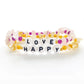 LOVE & HAPPY Rose Quartz/Citrine Crystal Healing Bracelets