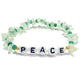 PEACE Prehnite Crystal Healing Bracelet